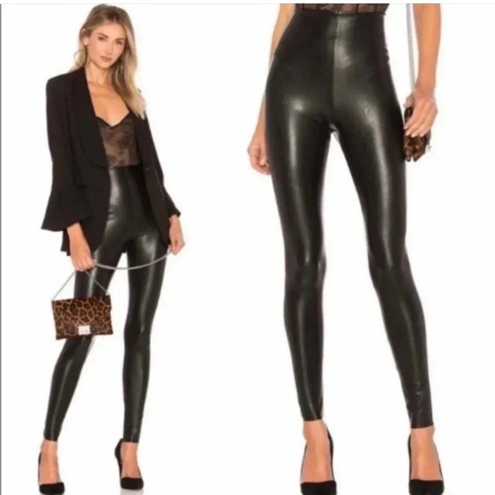 Commando Black Faux Leather Leggings